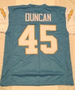 UNSIGNED CUSTOM Sewn Stitched Speedy Duncan Powder Blue Jersey
