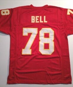 UNSIGNED CUSTOM Sewn Stitched Bobby Bell Red Jersey