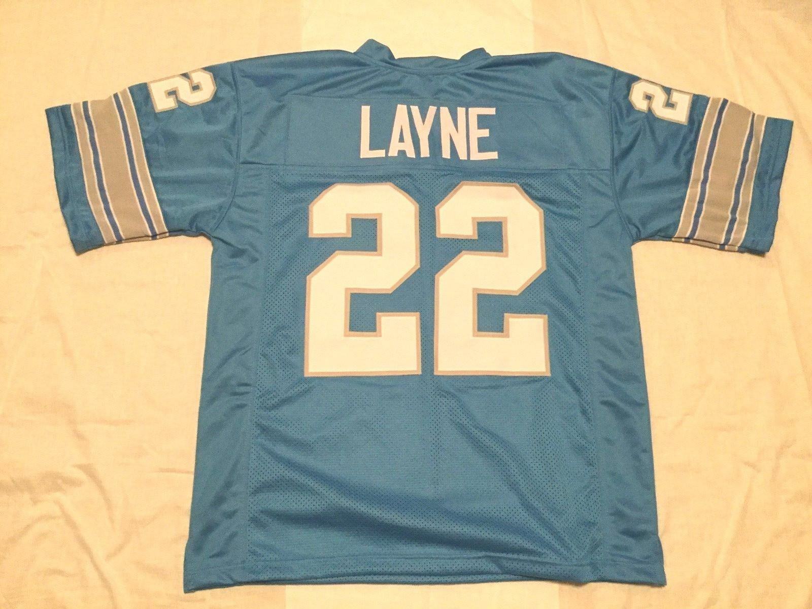 UNSIGNED CUSTOM Sewn Stitched Bobby Layne Blue Jersey 1 UNSIGNED CUSTOM Sewn Stitched Bobby Layne Blue Jersey