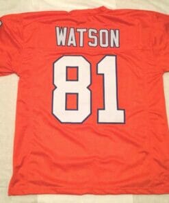 UNSIGNED CUSTOM Sewn Stitched Steve Watson Orange Jersey