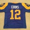 UNSIGNED CUSTOM Sewn Stitched Brandin Cooks Blue Jersey