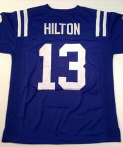 UNSIGNED CUSTOM Sewn Stitched T.Y. Hilton Blue Jersey