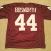 UNSIGNED CUSTOM Sewn Stitched Brian Bosworth Crimson Jersey