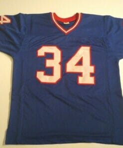 UNSIGNED CUSTOM Sewn Stitched Thurman Thomas Blue Jersey