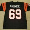 UNSIGNED CUSTOM Sewn Stitched Tim Krumrie Black Jersey 7 UNSIGNED CUSTOM Sewn Stitched Tim Krumrie Black Jersey
