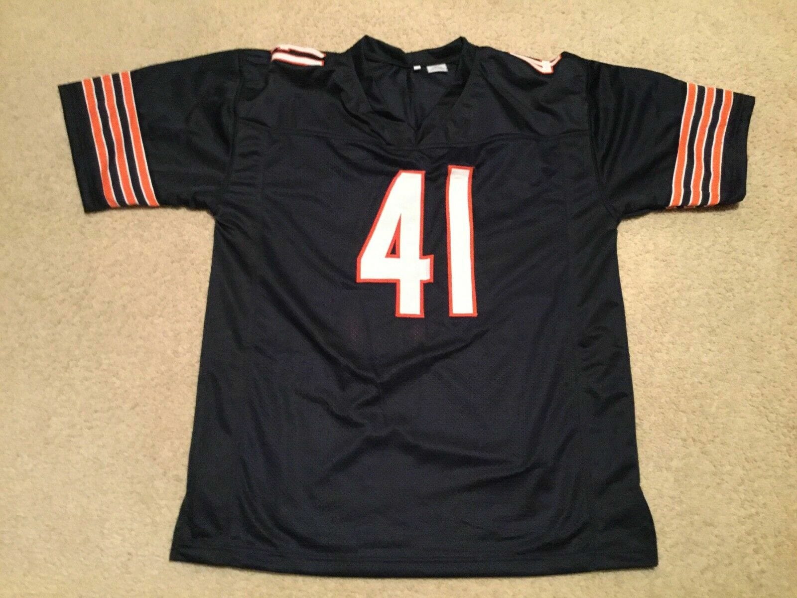 UNSIGNED CUSTOM Sewn Stitched Brian Piccolo Blue Jersey 2 UNSIGNED CUSTOM Sewn Stitched Brian Piccolo Blue Jersey