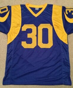 UNSIGNED CUSTOM Sewn Stitched Todd Gurley Old Style Blue Jersey 4 UNSIGNED CUSTOM Sewn Stitched Todd Gurley Old Style Blue Jersey