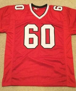 UNSIGNED CUSTOM Sewn Stitched Tommy Nobis Red Jersey