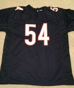 UNSIGNED CUSTOM Sewn Stitched Brian Urlacher Blue Jersey