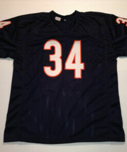 UNSIGNED CUSTOM Sewn Stitched Walter Payton Blue Jersey