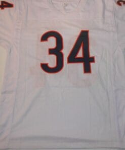 UNSIGNED CUSTOM Sewn Stitched Walter Payton White Jersey