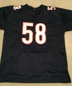 UNSIGNED CUSTOM Sewn Stitched Wilber Marshall Blue Jersey
