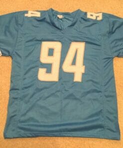 UNSIGNED CUSTOM Sewn Stitched Ziggy Ansah Blue Jersey