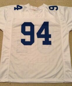 UNSIGNED CUSTOM Sewn Stitched Charles Haley White Jersey