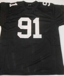 UNSIGNED CUSTOM Sewn Stitched Kevin Greene Black Jersey