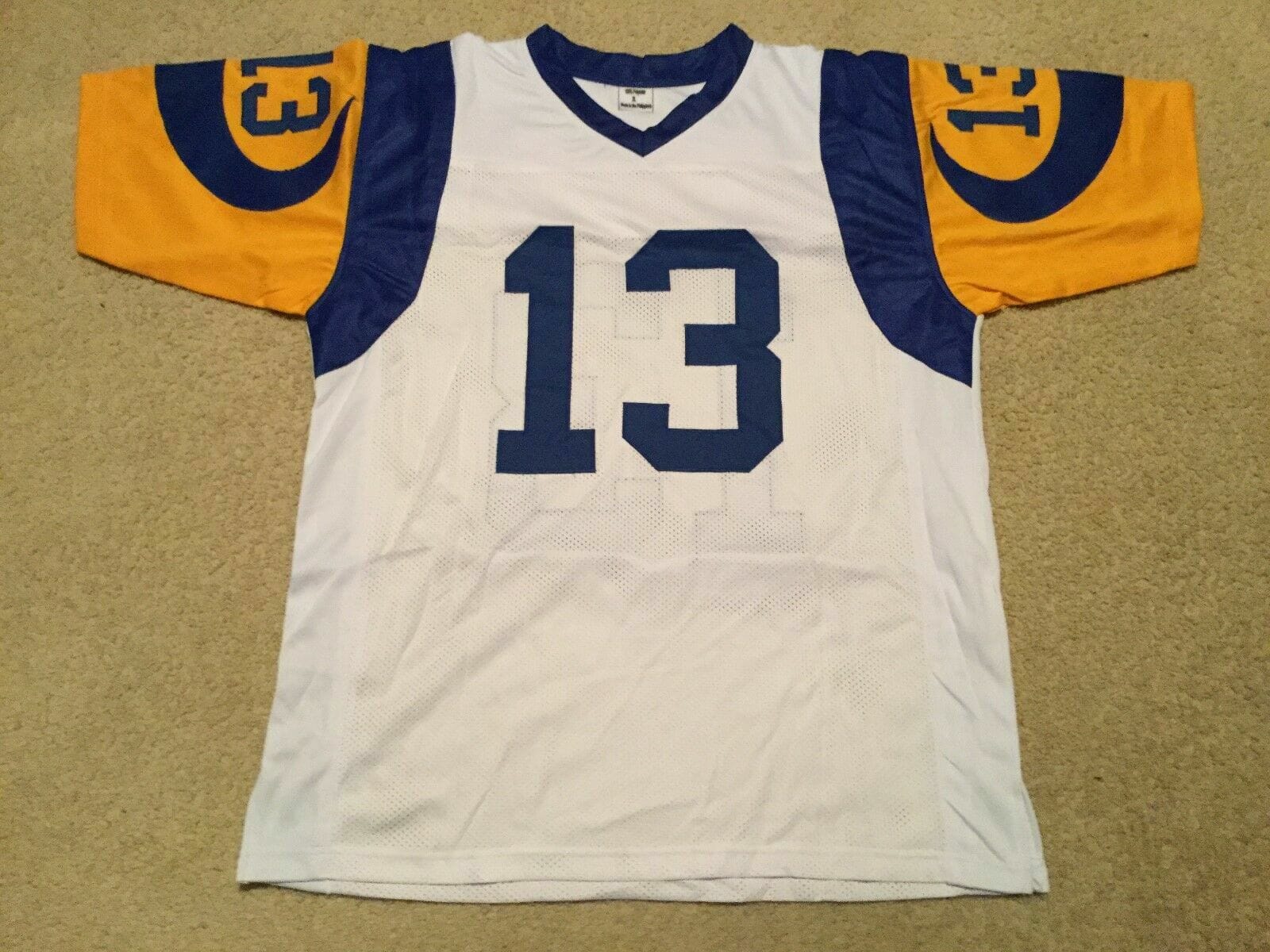 UNSIGNED CUSTOM Sewn Stitched Kurt Warner White Jersey 2 UNSIGNED CUSTOM Sewn Stitched Kurt Warner White Jersey