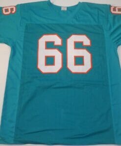UNSIGNED CUSTOM Sewn Stitched Larry Little Teal Jersey