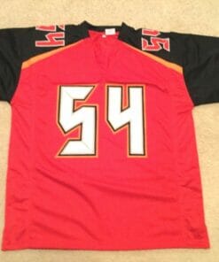 UNSIGNED CUSTOM Sewn Stitched Lavonte David Red Jersey