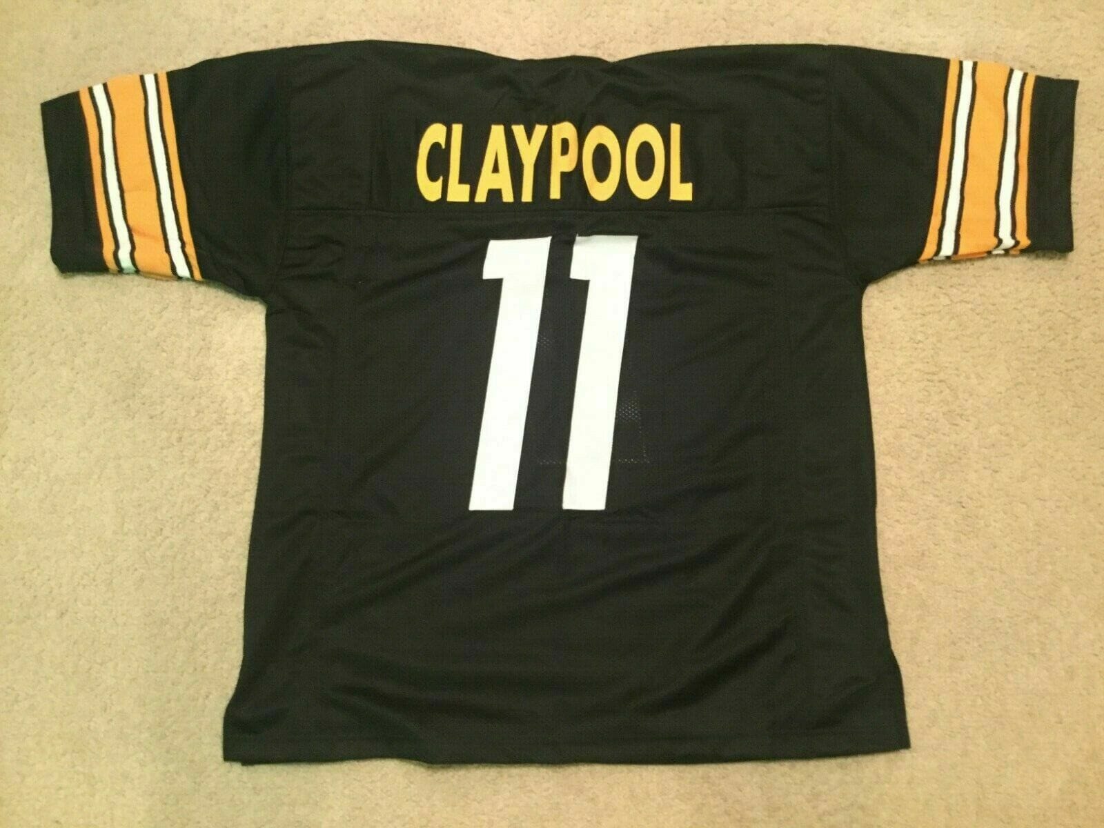 UNSIGNED CUSTOM Sewn Stitched Chase Claypool Black Jersey 1 UNSIGNED CUSTOM Sewn Stitched Chase Claypool Black Jersey