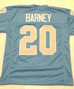 UNSIGNED CUSTOM Sewn Stitched Lem Barney Blue Jersey