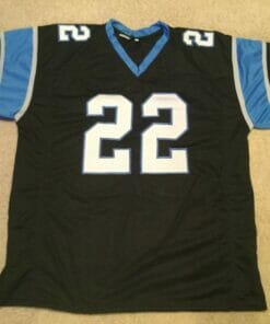 UNSIGNED CUSTOM Sewn Stitched Christian McCaffrey Black Jersey