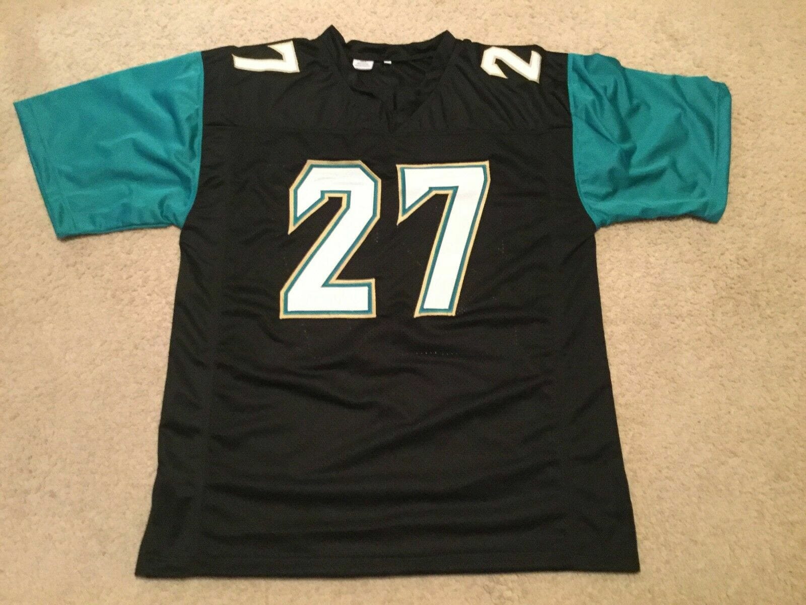 UNSIGNED CUSTOM Sewn Stitched Leonard Fournette Black Jersey 2 UNSIGNED CUSTOM Sewn Stitched Leonard Fournette Black Jersey