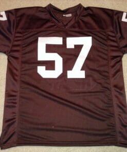 UNSIGNED CUSTOM Sewn Stitched Clay Matthews Jr. Brown Jersey