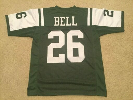 UNSIGNED CUSTOM Sewn Stitched Le'Veon Bell Green Jersey