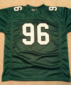UNSIGNED CUSTOM Sewn Stitched Clyde Simmons Green Jersey