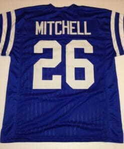 UNSIGNED CUSTOM Sewn Stitched Lydell Mitchell Blue Jersey