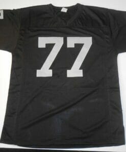 UNSIGNED CUSTOM Sewn Stitched Lyle Alzado Black Jersey