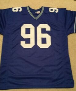 UNSIGNED CUSTOM Sewn Stitched Cortez Kennedy Blue Jersey
