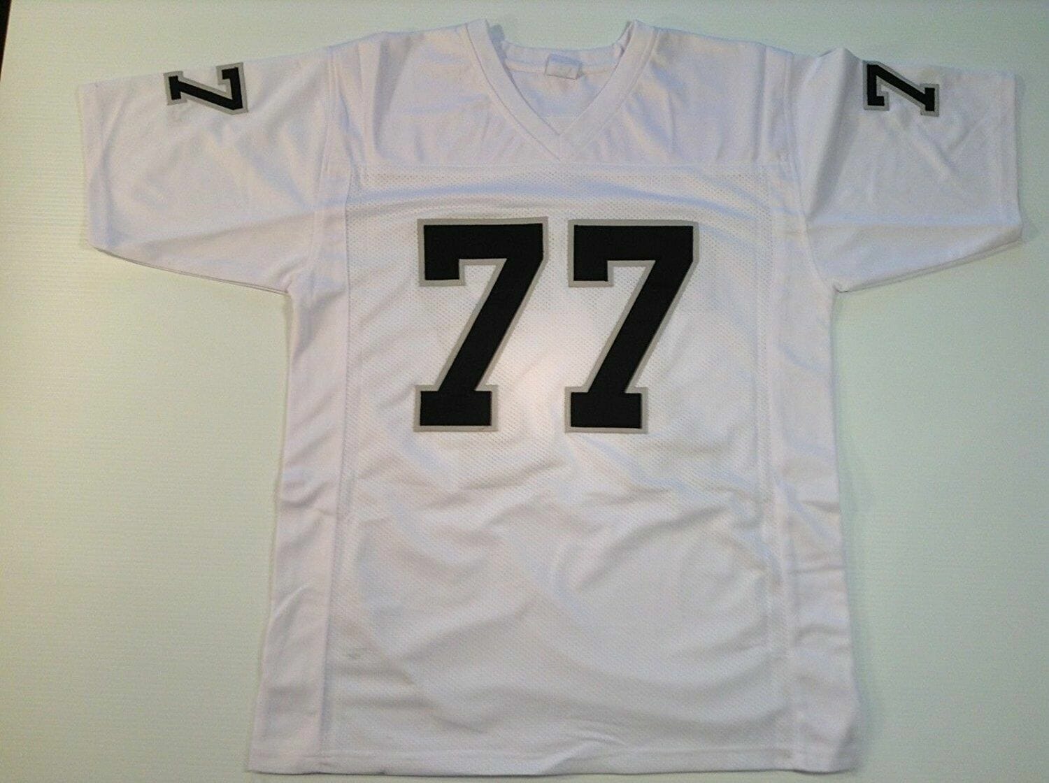 UNSIGNED CUSTOM Sewn Stitched Lyle Alzado White Jersey 2 UNSIGNED CUSTOM Sewn Stitched Lyle Alzado White Jersey