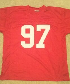 UNSIGNED CUSTOM Sewn Stitched Nick Bosa Red Jersey