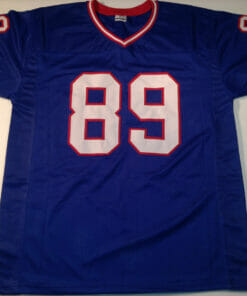 UNSIGNED CUSTOM Sewn Stitched Mark Bavaro Blue Jersey