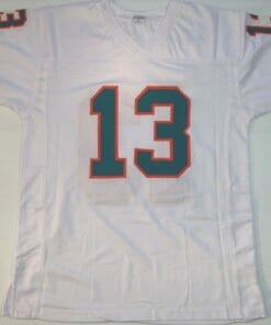 UNSIGNED CUSTOM Sewn Stitched Dan Marino White Jersey