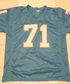 UNSIGNED CUSTOM Sewn Stitched Alex Karras Blue Jersey