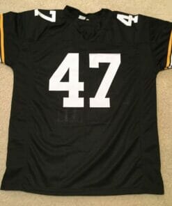 UNSIGNED CUSTOM Sewn Stitched Mel Blount Black Jersey 4 UNSIGNED CUSTOM Sewn Stitched Mel Blount Black Jersey