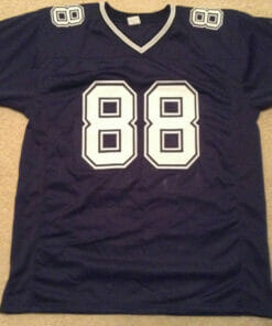 UNSIGNED CUSTOM Sewn Stitched Michael Irvin Blue Jersey