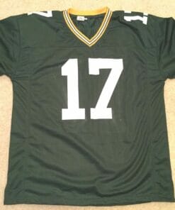 UNSIGNED CUSTOM Sewn Stitched Davante Adams Green Jersey