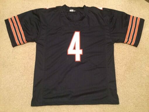 UNSIGNED CUSTOM Sewn Stitched Jim Harbaugh Blue Jersey