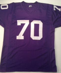 UNSIGNED CUSTOM Sewn Stitched Jim Marshall Purple Jersey