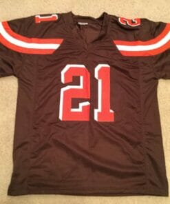 UNSIGNED CUSTOM Sewn Stitched Denzel Ward Brown Jersey
