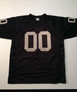 UNSIGNED CUSTOM Sewn Stitched Jim Otto Black Jersey