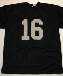 UNSIGNED CUSTOM Sewn Stitched Jim Plunkett Black Jersey 4 UNSIGNED CUSTOM Sewn Stitched Jim Plunkett Black Jersey