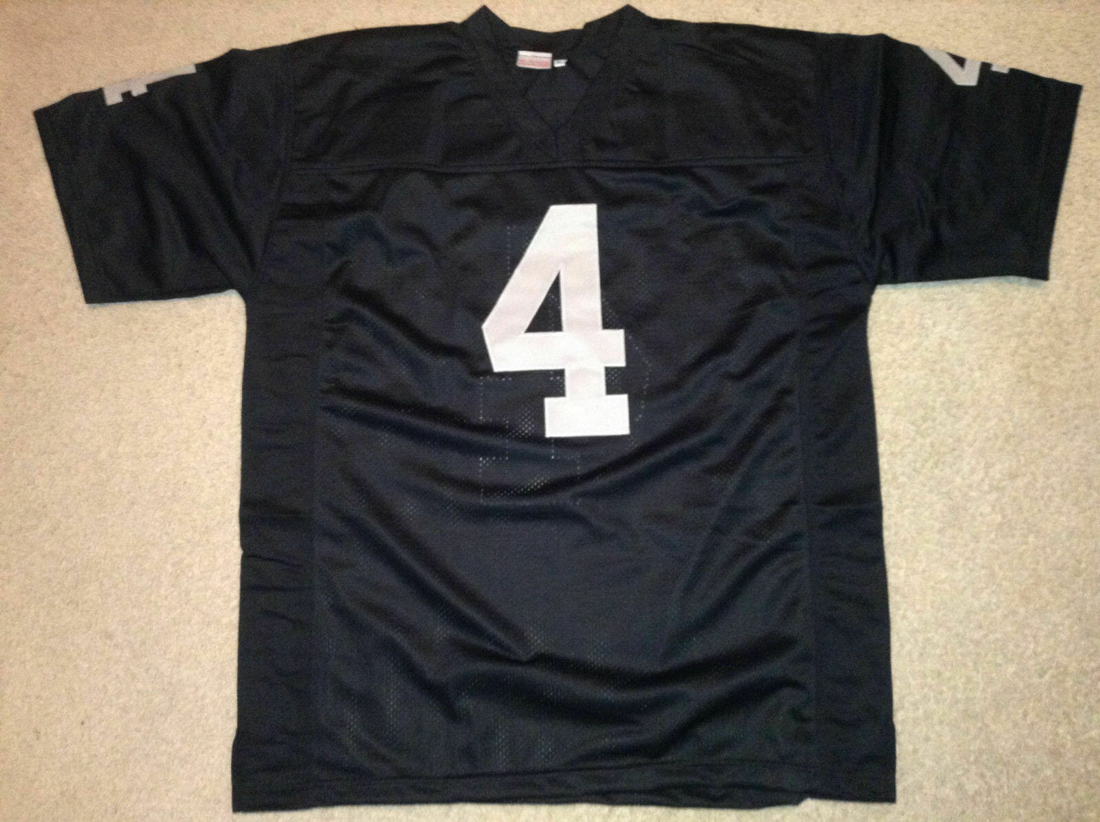 UNSIGNED CUSTOM Sewn Stitched Derek Carr Black Jersey 2 UNSIGNED CUSTOM Sewn Stitched Derek Carr Black Jersey