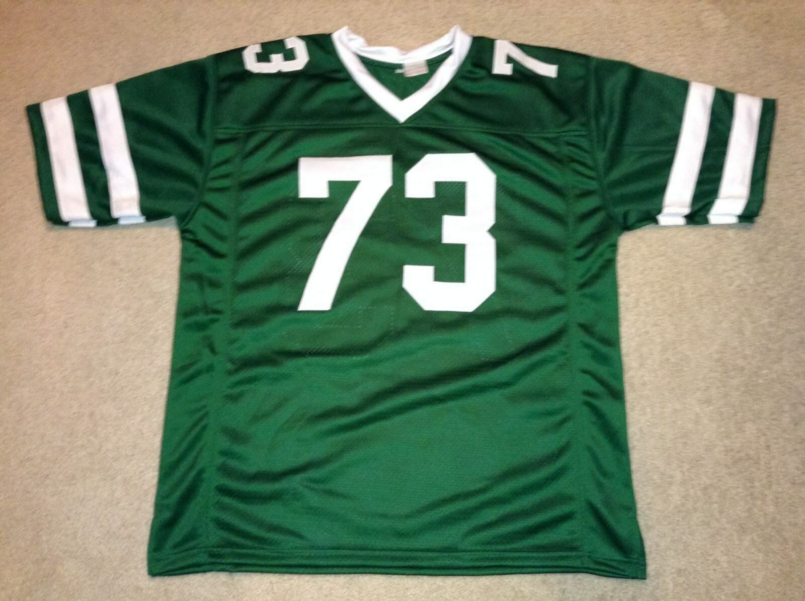 UNSIGNED CUSTOM Sewn Stitched Joe Klecko Green Jersey 2 UNSIGNED CUSTOM Sewn Stitched Joe Klecko Green Jersey