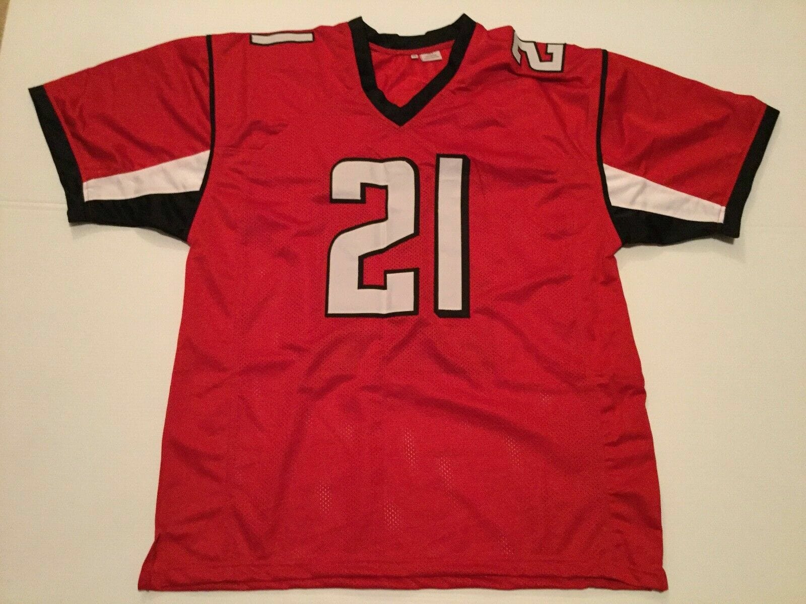 UNSIGNED CUSTOM Sewn Stitched Desmond Trufant Red Jersey 2 UNSIGNED CUSTOM Sewn Stitched Desmond Trufant Red Jersey