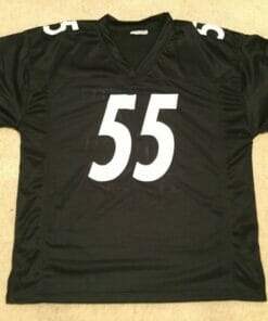 UNSIGNED CUSTOM Sewn Stitched Devin Bush Black Jersey