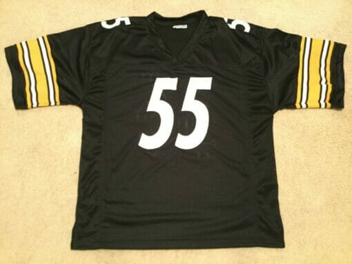 UNSIGNED CUSTOM Sewn Stitched Devin Bush Black Jersey